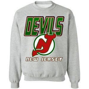 New Jersey Devils 80's Green Vintage Sweatshirt